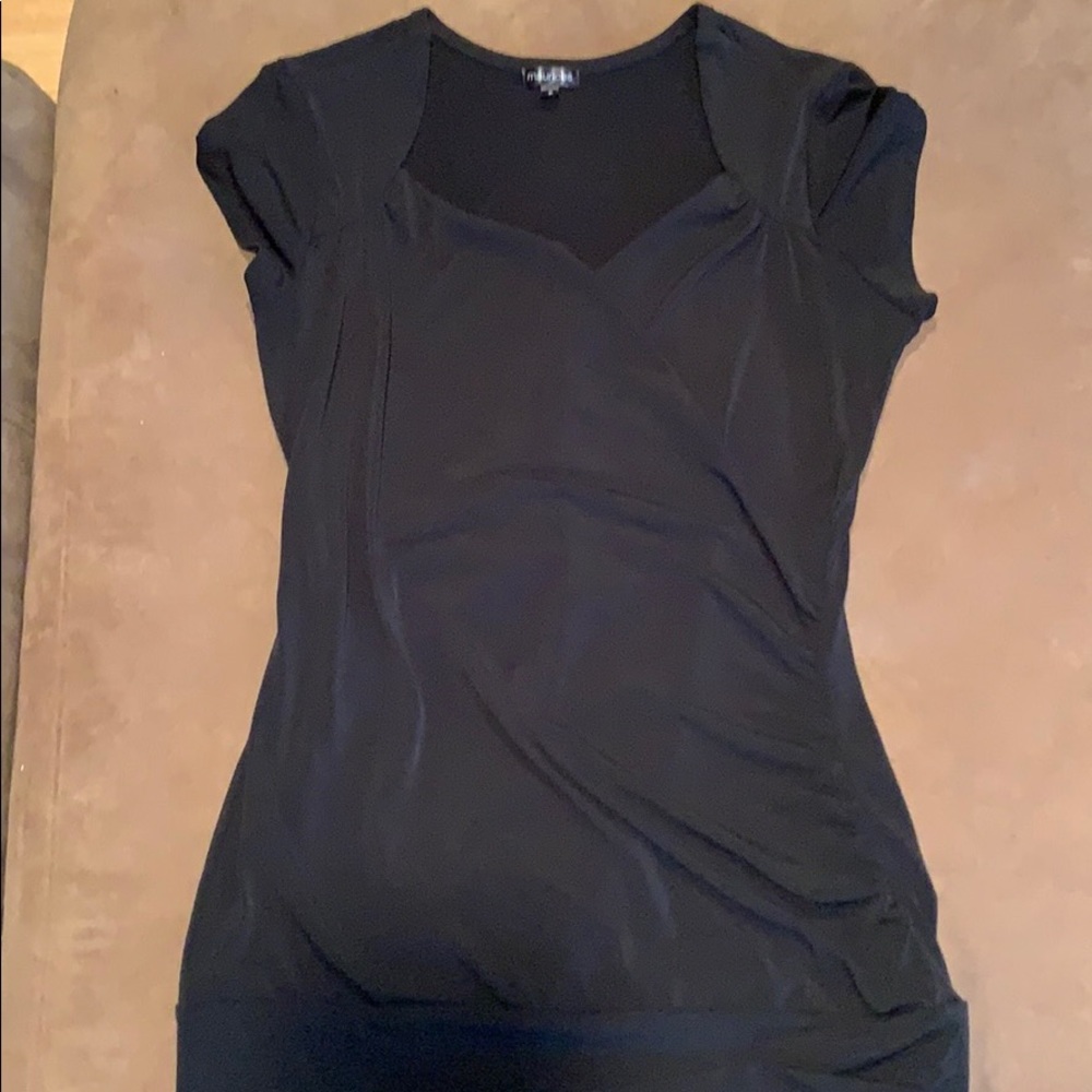 Black sleek top